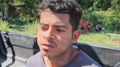 Nahún Mendoza fue llevado a la estación policial de Cofradía para ponerlo a la disposición de la fiscalía de turno.