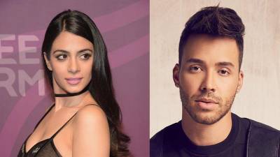 Prince Royce y Emeraude Toubia.