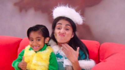 Bárbara Torres junto a Brayan Gibran Mateo.