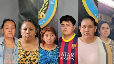 Seis de los nueve detenidos en los operativos.