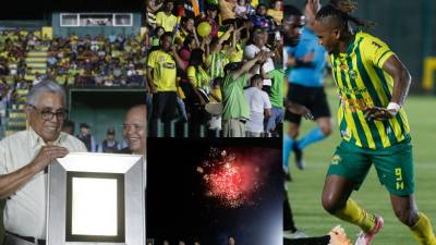 Las postales que dejó la inauguración de la luz artificial en el Estadio Luis Girón, en La Lima, Cortés.