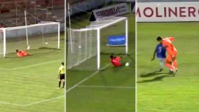 Jonathan Rougier detuvo un penal y después regaló uno que provocó un gol para el Victoria ante Motagua.