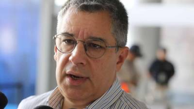 Rafael Villeda dio declaraciones a los medios al regreso del Olimpia a Tegucigalpa.