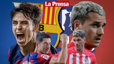 Barcelona y Atlético de Madrid se miden por la jornada 15 de la Liga Española 2023-2024.