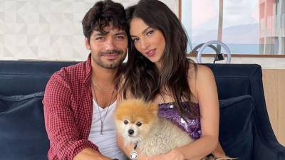 La cantante Paty Cantú y su prometido el actor Christian Vázquez.