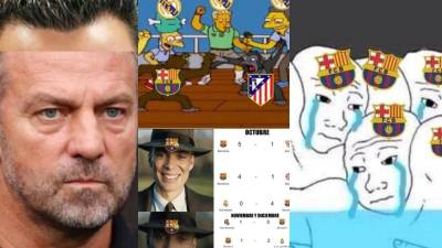 Los memes que dejo la remontada del Atlético de Madrid (1-2) al Barcelona este sábado en la Liga Espanola.