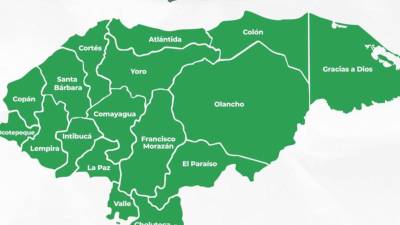 Representación gráfica de la alerta verde en Honduras.
