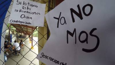 Desde el miércoles estudiantes mantienen tomadas las instalaciones de la Unah-vs.