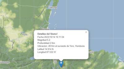 Información preliminar del temblor que se sintió este sábado 14 de octubre.