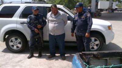 Elías Martínez fue capturado en la posta policial de La Barca, Santa Cruz de Yojoa.