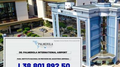 En total, Palmerola ya ha depositado al Inprema un total de 116,391,152.50 lempiras solo en pago de intereses.