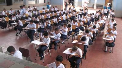 Alumnos de Comayagua.