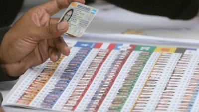 <b><span class=mln_uppercase_mln>Padrón.</span></b> Casi 6 millones de hondureños habilitados para votar.<span class=mln_uppercase_mln> </span>