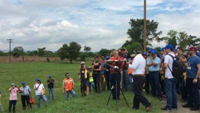 Expertos en una visita de campo en el Villeda.