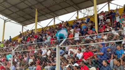 Los aficionados del Honduras Progreso celebraron el gol del Marathón contra la Real Sociedad.