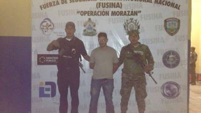 El detenido fue presentado por la Policía.