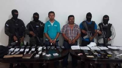 En la imagen, Raúl Antonio López Figueroa y Edwin Omar Cárcamo Anariba.