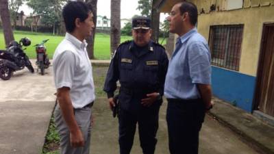El representante de Jica en Honduras llegó a La Ceiba para conocer los avances del proyecto de seguridad.