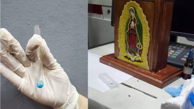 Así iba la droga rumbo a los Estados Unidos.