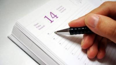 Evite escribir de manera desordenada en su agenda.