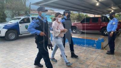 La acusada fue identificada como Litza Alejandra Mancia Erazo (24).