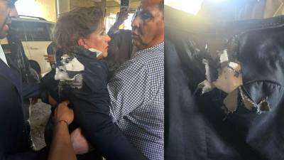 La diputada del Partido Nacional, Gladis Aurora López, fue trasladada de emergencia a un centro asistencial privado de la capital tras resultar afectada durante un hecho violento registrado en las inmediaciones del Congreso Nacional.