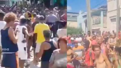 VIDEO: Multitudinarias protestas en Cuba por escasez de comida y falta de luz