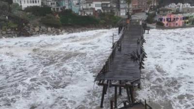 California se encuentra este martes bajo alerta por una tormenta con fuertes vientos y olas elevadas