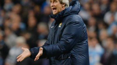 Manuel Pellegrini, durante el partido contra el Manchester City.