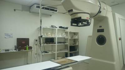 Máquina de radioterapias del hospital San Felipe.