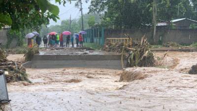Afectaciones por la tormenta tropical Sara en Honduras.