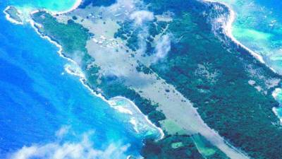 Vista aérea de la Isla del Cisne.