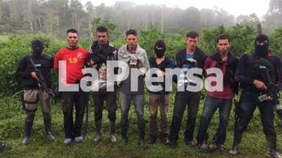 Los detenidos son todos originarios de Teupasenti, El Paraíso.