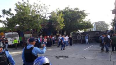 El accidente que afortunadamente no dejó muertos ocurrió en la 6 calle, 2 avenida del barrio Guamilito.