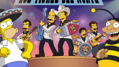 La legendaria banda mexicana Los Tigres del Norte aparecerán en un episodio de ‘Los Simpsons’.