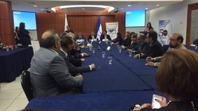 Parte de los asistentes que estuvieron presentes en el encuentro empresarial. Foto: Twitter del Cohep