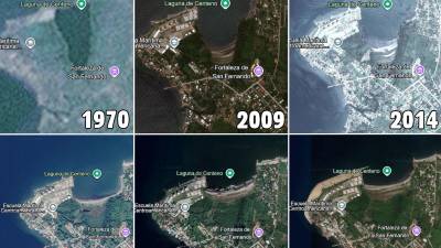 La laguna de Centeno, localizada en Omoa, a pocos kilómetros de la fortaleza de San Fernando, es un ecosistema costero que perdió el 60% de su espejo de agua, comienza a recuperarse gracias a la siembra de más de 37,000 propágulos de mangle rojo y a la determinación de una mujer que decidió luchar por su conservación.