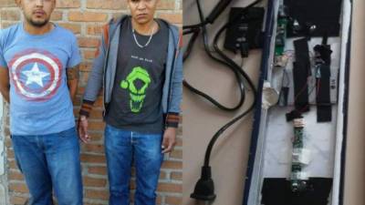 Los hombres fueron detenidos en una colonia de Tegucigalpa.