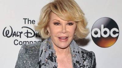 La presentadora de TV Joan Rivers.
