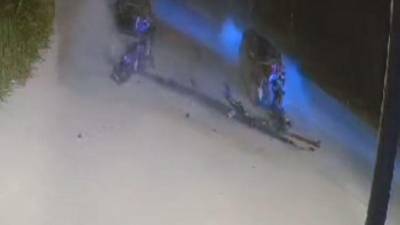 El choque en que murió Allan Francisco Castellanos quedó registrado en un video grabado por una cámara de seguridad.