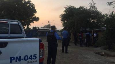 Imagen parte del operativo en el municipio de Choloma, Cortés, zona norte de Honduras.