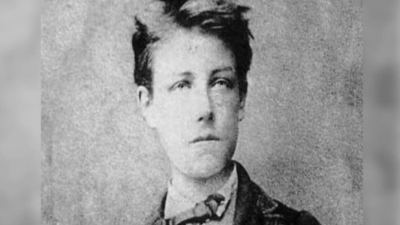 El poeta ilustra en el margen de la carta de dos páginas tres dibujos en los que figuran su pierna postiza de madera, dos muletas y un modelo de pierna artificial.