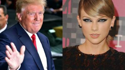 Donald Trump y Taylor Swift.