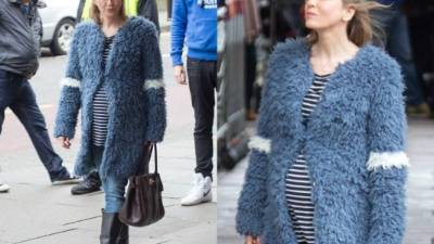 Así luce Renée Zellweger embarazada para la nueva Bridget Jones.