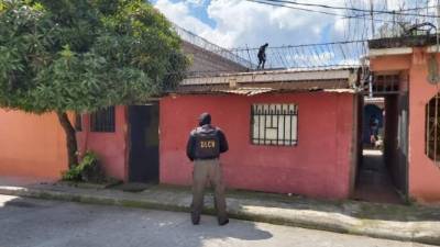 Varias de las casas fueron allanadas en Tegucigalpa.