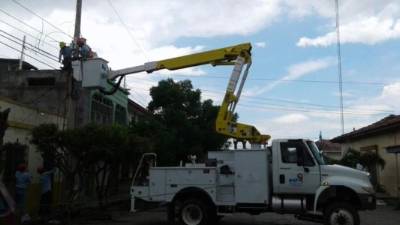 Personal de Energía Honduras trabajarán en el sistema eléctrico en diferentes zonas del país.