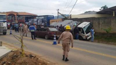 El suceso se registró esta tarde.