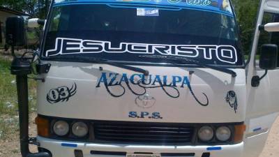 Imagen del bus donde ocurrió el homicidio de una hondureña.