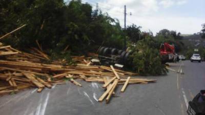 Accidente de tránsito en el departamento de Francisco Morazán.