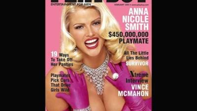 Anna Nicole Smith estuvo en varias portadas.